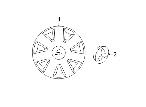 2020 Mitsubishi Outlander Sport Wheel Covers & Trim