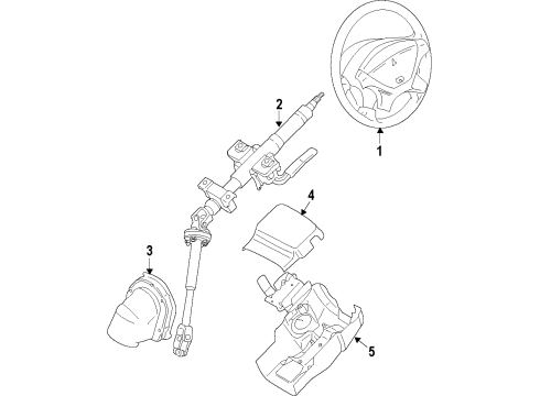 2012 Mitsubishi Outlander Steering Column