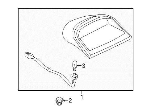 2000 Mitsubishi Galant High Mount Lamps Diagram 2