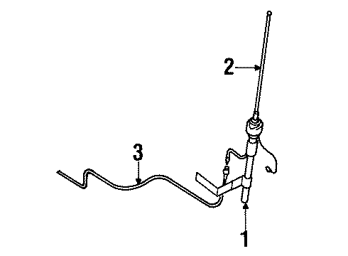 1997 Mitsubishi Eclipse Antenna & Radio