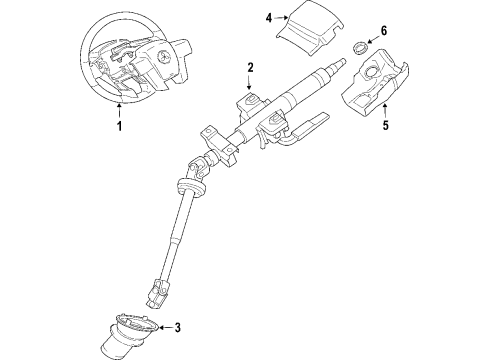 2005 Mitsubishi Endeavor Steering Column