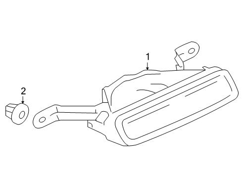 2006 Mitsubishi Galant High Mount Lamps Diagram 2