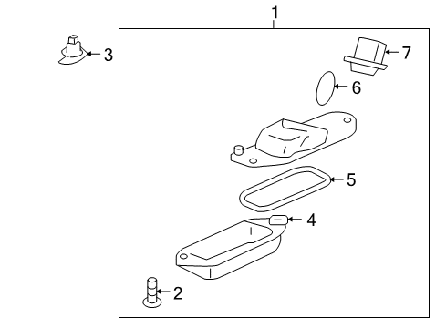 2008 Mitsubishi Lancer License Lamps