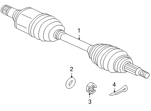 2007 Mitsubishi Outlander Drive Axles - Front