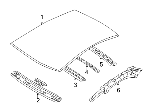 2007 Mitsubishi Lancer Roof & Components