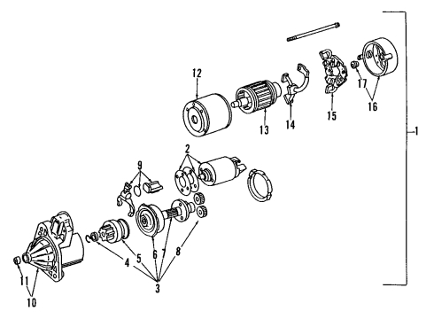1992 Mitsubishi Diamante Starter