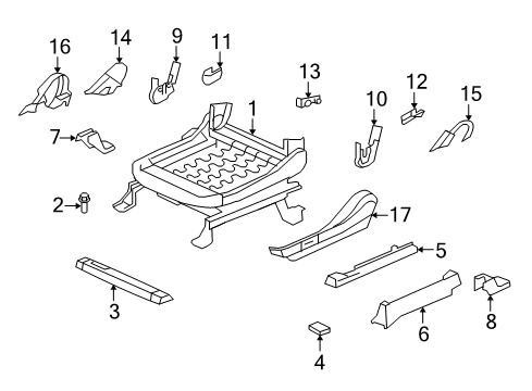 2012 Mitsubishi Outlander Tracks & Components Diagram 3