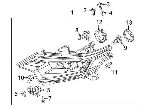 2017 Mitsubishi Outlander Bulbs