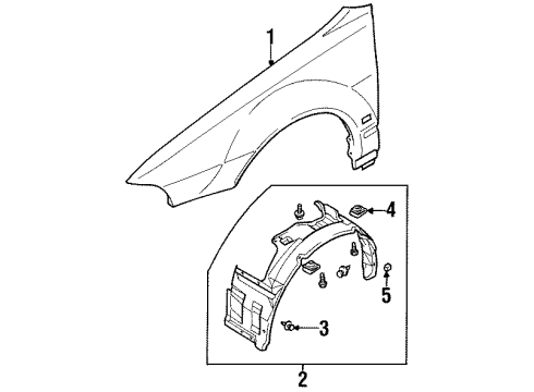 2000 Mitsubishi Diamante Fender & Components
