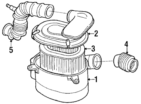 1985 Mitsubishi Mighty Max Air Inlet Diagram 3