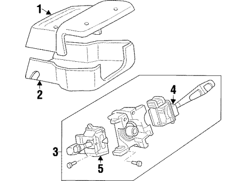 1999 Mitsubishi Diamante Switches Diagram 4
