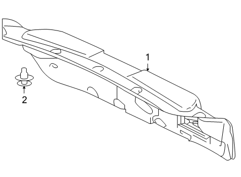 2012 Mitsubishi Lancer Interior Trim - Trunk