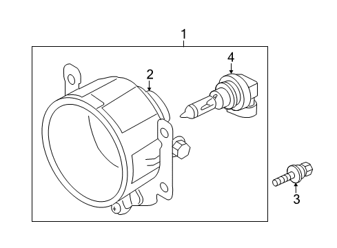 2012 Mitsubishi Outlander Fog Lamps