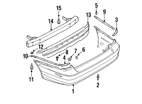 2004 Mitsubishi Diamante Bumper & Components - Rear