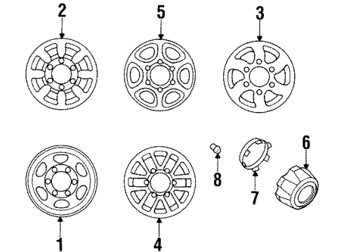 2000 Mitsubishi Montero Wheels