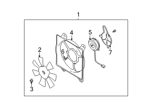 2001 Mitsubishi Eclipse A/C Condenser Fan Diagram