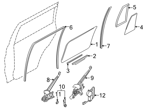 2003 Mitsubishi Montero Sport Rear Door Diagram
