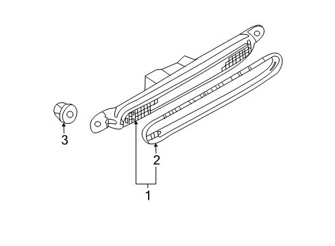 2011 Mitsubishi Galant High Mount Lamps