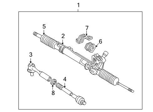 2002 Mitsubishi Montero Cushion Diagram for MR374979
