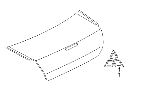 2004 Mitsubishi Galant Exterior Trim - Trunk