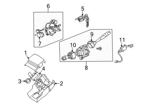 2004 Mitsubishi Lancer Ignition Lock
