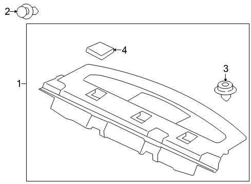 2013 Mitsubishi Lancer Interior Trim - Rear Body Diagram 2