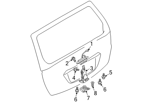 2011 Mitsubishi Endeavor Lift Gate