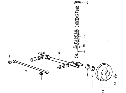 1987 Mitsubishi Galant Rear Axle