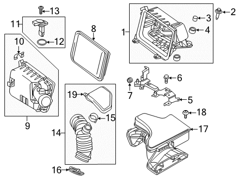2017 Mitsubishi Outlander Air Intake