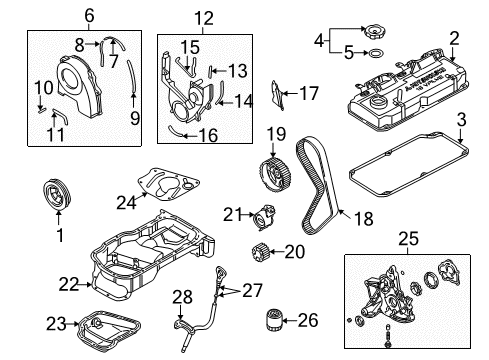 2007 Mitsubishi Lancer Engine Parts