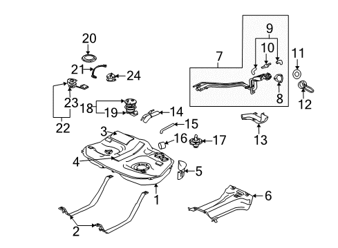 2011 Mitsubishi Galant Fuel Supply