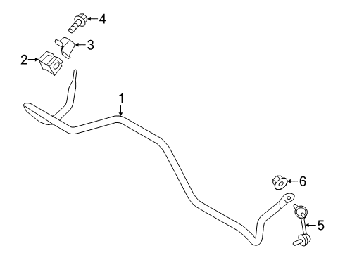 2022 Mitsubishi Eclipse Cross Stabilizer Bar & Components