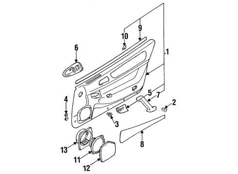 1999 Mitsubishi 3000GT Interior Trim - Door