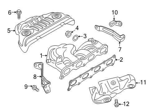 2015 Mitsubishi Outlander Sport Exhaust Manifold