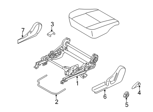 2005 Mitsubishi Lancer Tracks & Components Diagram 2
