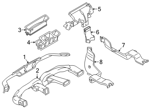 2017 Mitsubishi Outlander Ducts