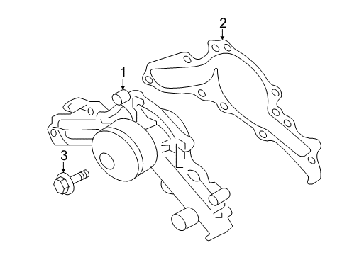 2017 Mitsubishi Outlander Water Pump