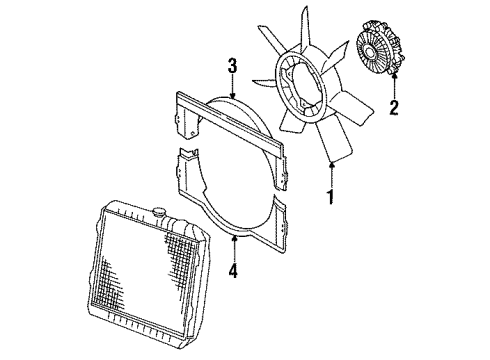 1995 Mitsubishi Mighty Max Cooling Fan Diagram
