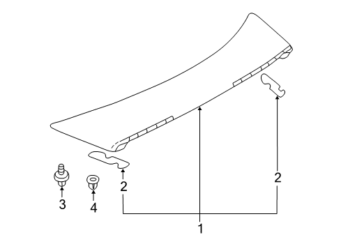 2001 Mitsubishi Eclipse Rear Spoiler Diagram 2