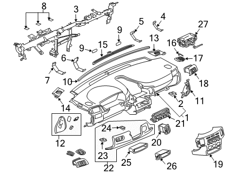 2011 Mitsubishi Endeavor Instrument Panel