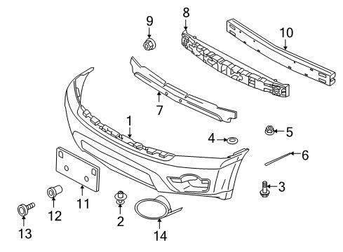 2011 Mitsubishi Endeavor Bumper & Components - Front