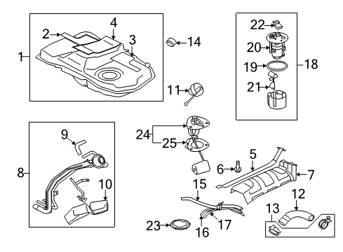 2009 Mitsubishi Lancer Filter Assembly Diagram for 1770A273