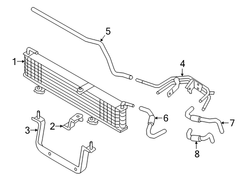 2020 Mitsubishi Outlander PHEV Trans Oil Cooler