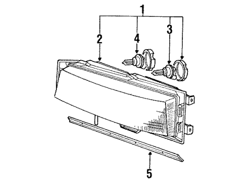 1991 Mitsubishi Galant Bulbs