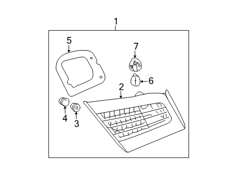 2012 Mitsubishi Galant Combination Lamp Assembly, Driver Side Diagram for 8330A401
