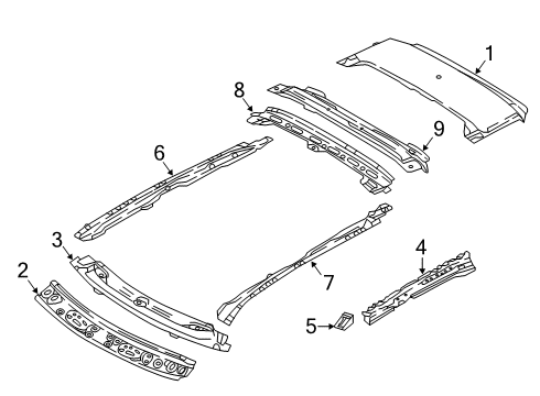 2022 Mitsubishi Eclipse Cross Roof & Components