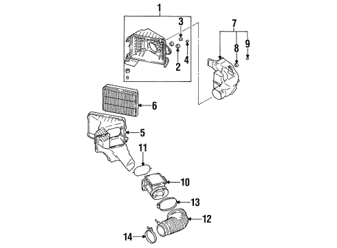 1998 Mitsubishi Galant Air Intake