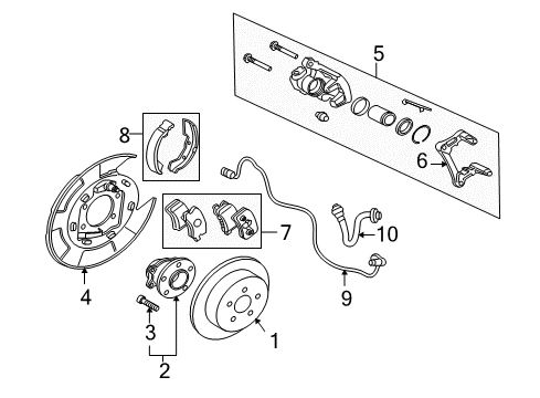 2011 Mitsubishi Endeavor Parking Brake