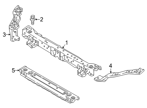 2022 Mitsubishi Eclipse Cross Radiator Support