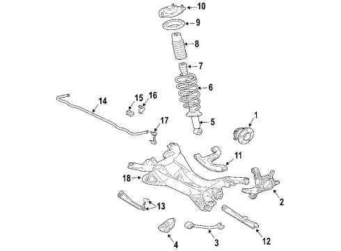 2005 Mitsubishi Endeavor Lower Control Arm - Rear